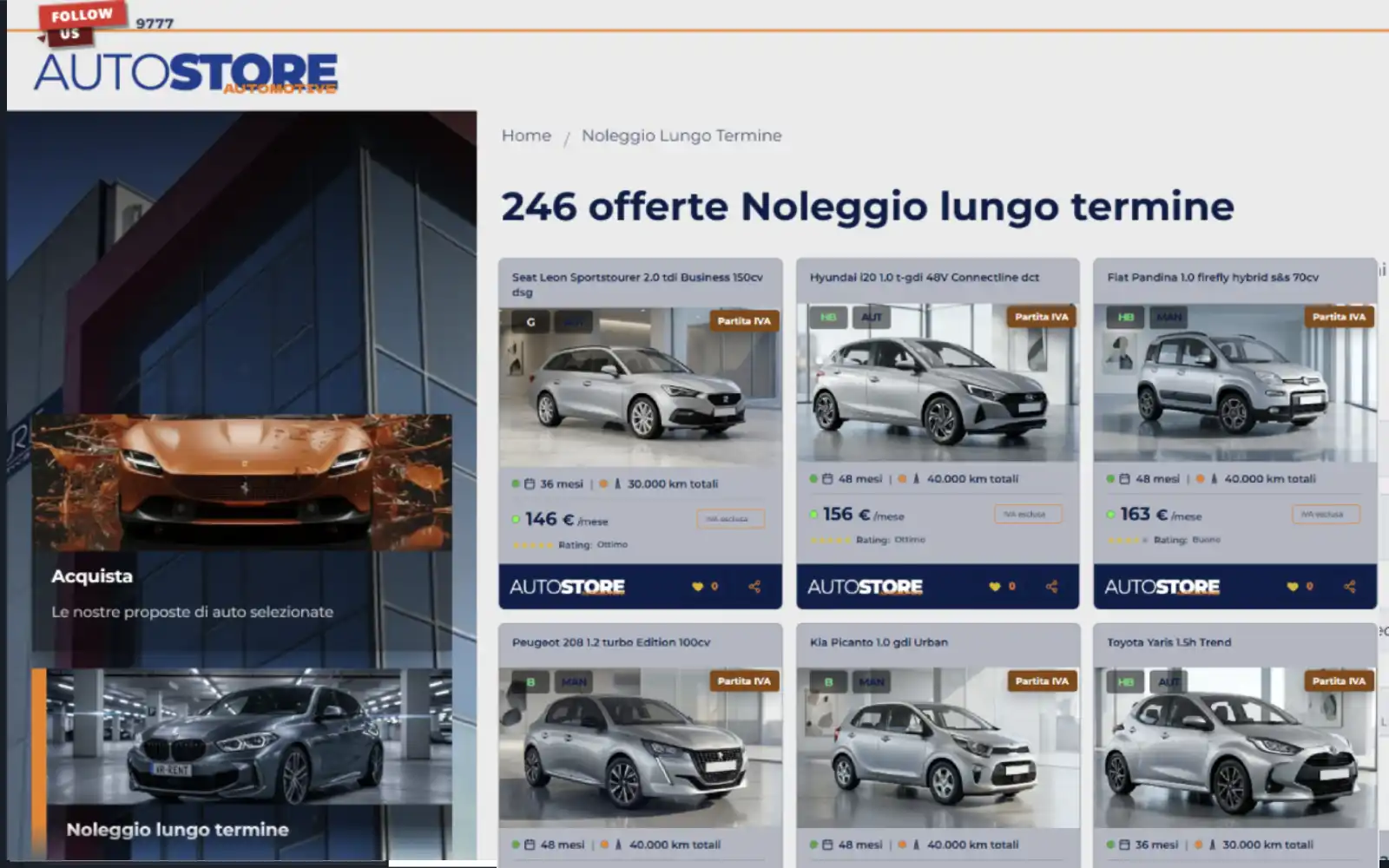 Noleggio lungo termine